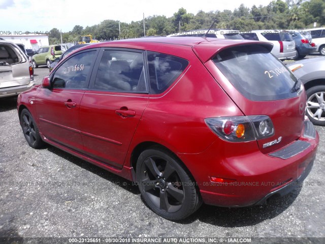 JM1BK343651219412 - 2005 MAZDA 3 HATCHBACK RED photo 3