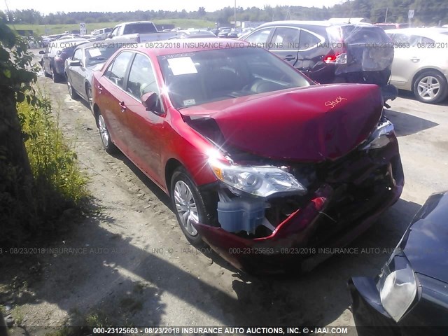 4T4BF1FK3CR187478 - 2012 TOYOTA CAMRY SE/LE/XLE 红色 照片 1