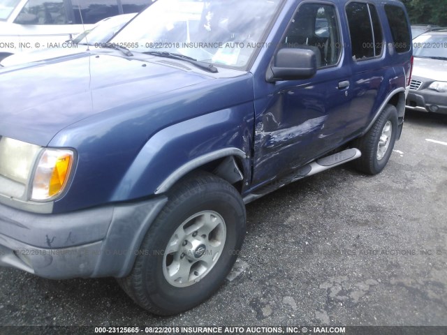 5N1ED28T7YC579661 - 2000 NISSAN XTERRA XE/SE BLUE photo 6