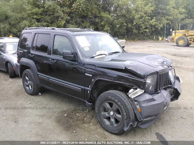 1J4PN3GK6BW503373 - 2011 JEEP LIBERTY RENEGADE BLACK photo 1