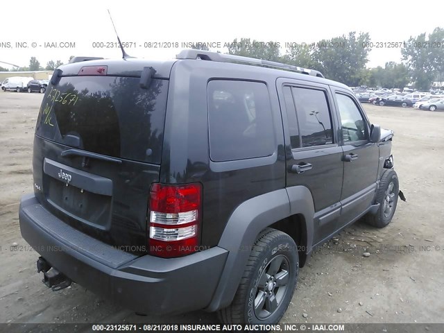 1J4PN3GK6BW503373 - 2011 JEEP LIBERTY RENEGADE BLACK photo 4