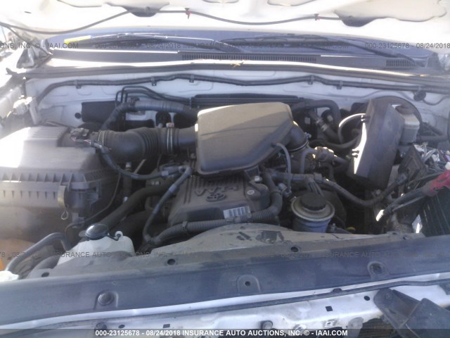 5TEUX42N85Z019108 - 2005 TOYOTA TACOMA ACCESS CAB Weiß Foto 10