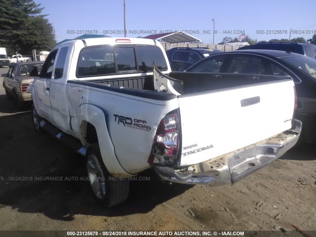 5TEUX42N85Z019108 - 2005 TOYOTA TACOMA ACCESS CAB Weiß Foto 3
