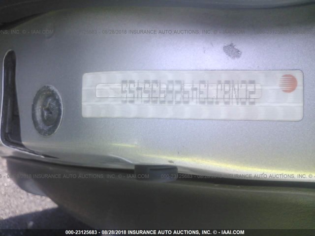 2CNBJ734926935455 - 2002 CHEVROLET TRACKER ZR2 SILVER photo 9