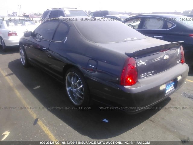 2G1WK15N679247062 - 2007 CHEVROLET MONTE CARLO LT Dark Blue photo 3