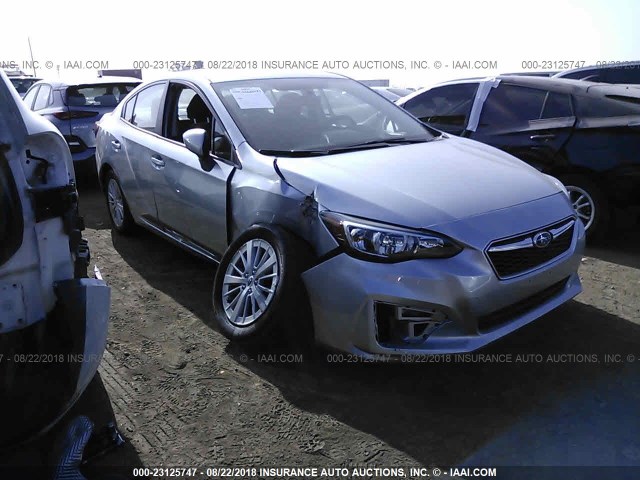 4S3GKAB63J3622897 - 2018 SUBARU IMPREZA PREMIUM SILVER photo 1