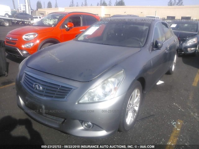 JN1DV6AP3BM603816 - 2011 INFINITI G25 JOURNEY GRAY photo 2