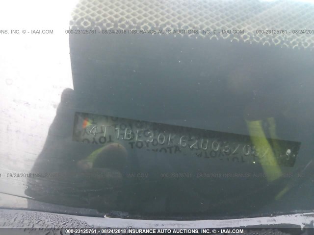 4T1BE30K62U037087 - 2002 TOYOTA CAMRY LE/XLE/SE Bordo foto 9