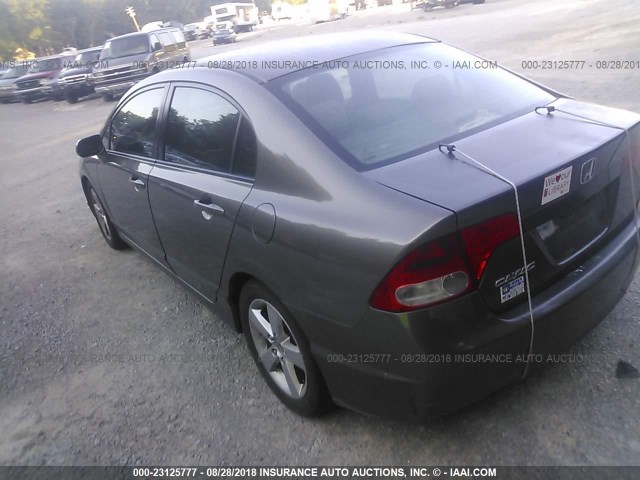 2HGFA16948H338139 - 2008 HONDA CIVIC EXL 灰色 照片 3