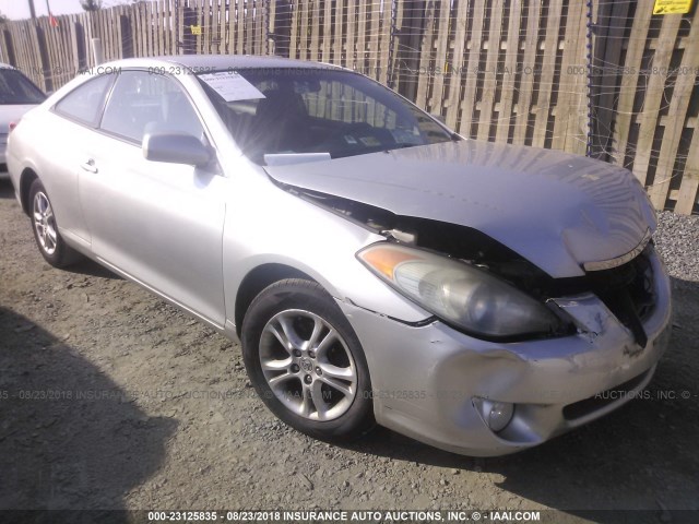 4T1CE38P75U970800 - 2005 TOYOTA CAMRY SOLARA SE/SLE SILVER photo 1