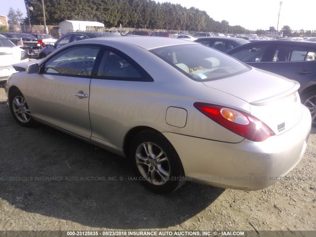 4T1CE38P75U970800 - 2005 TOYOTA CAMRY SOLARA SE/SLE SILVER photo 3