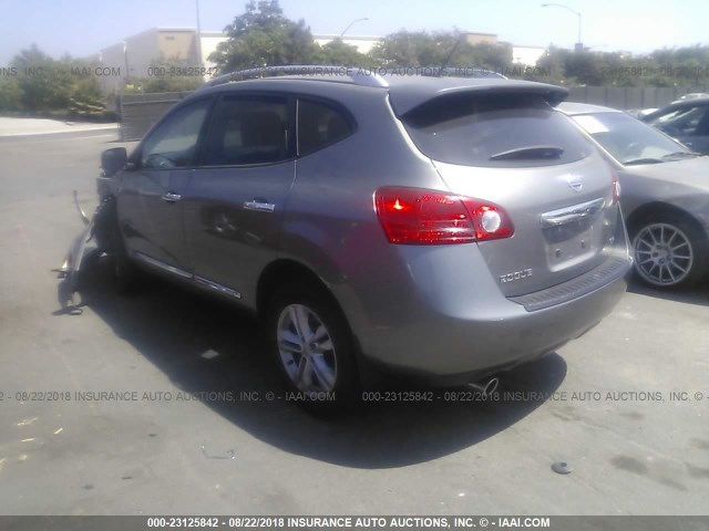 JN8AS5MT9CW608234 - 2012 NISSAN ROGUE S/SV GRAY photo 3