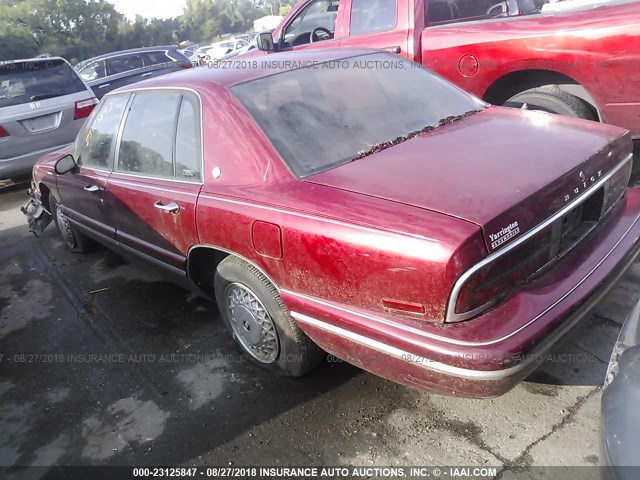 1G4CW52K4TH627311 - 1996 BUICK PARK AVENUE  MAROON photo 3