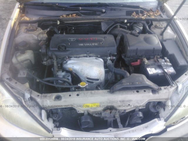 4T1BE32K42U086964 - 2002 TOYOTA CAMRY LE/XLE/SE Сұр фото 10