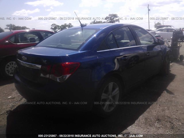 1G1PG5SC6C7126463 - 2012 CHEVROLET CRUZE LT BLUE photo 4