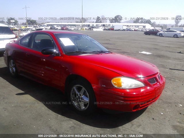 1G2NF12E02C176538 - 2002 PONTIAC GRAND AM SE1 RED photo 1