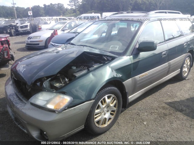 4S3BH896637623920 - 2003 SUBARU LEGACY OUTBACK H6 3.0 VDC GREEN photo 6