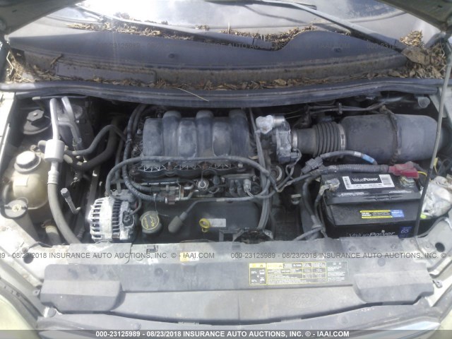 2FMZA52403BA15128 - 2003 FORD WINDSTAR SE GRAY photo 10