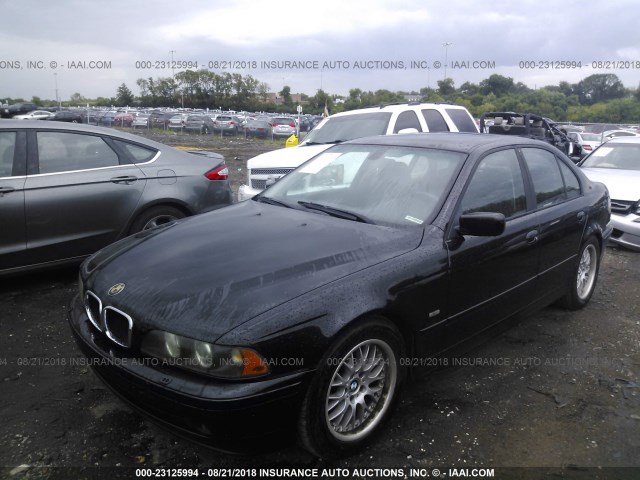 WBADT63462CH93977 - 2002 BMW 530 I AUTOMATIC BLACK photo 2