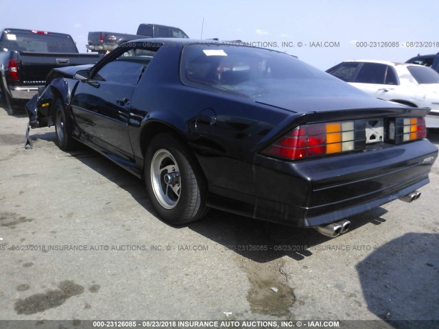 1G1FP23E6NL118934 - 1992 CHEVROLET CAMARO RS BLACK photo 3