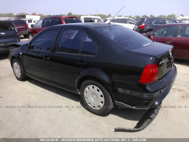 3VWRA29M5YM181477 - 2000 VOLKSWAGEN JETTA GL BLACK photo 3