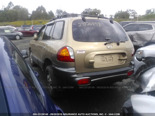 KM8SC73D83U382021 - 2003 HYUNDAI SANTA FE GLS/LX 棕色 照片 3