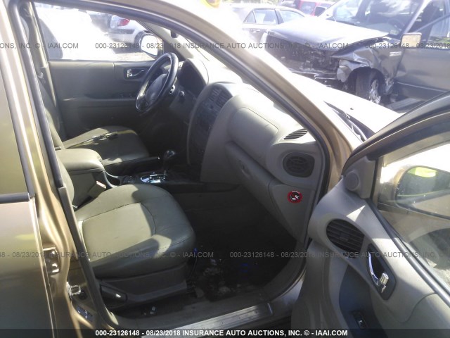 KM8SC73D83U382021 - 2003 HYUNDAI SANTA FE GLS/LX 棕色 照片 5