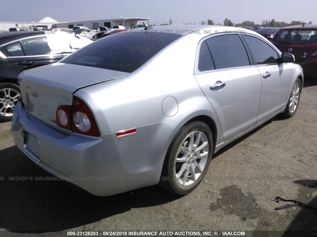 1G1ZE5EU4BF398534 - 2011 CHEVROLET MALIBU LTZ 银色 照片 4