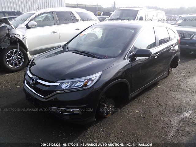 2HKRM4H51GH643943 - 2016 HONDA CR-V EX BLACK photo 2