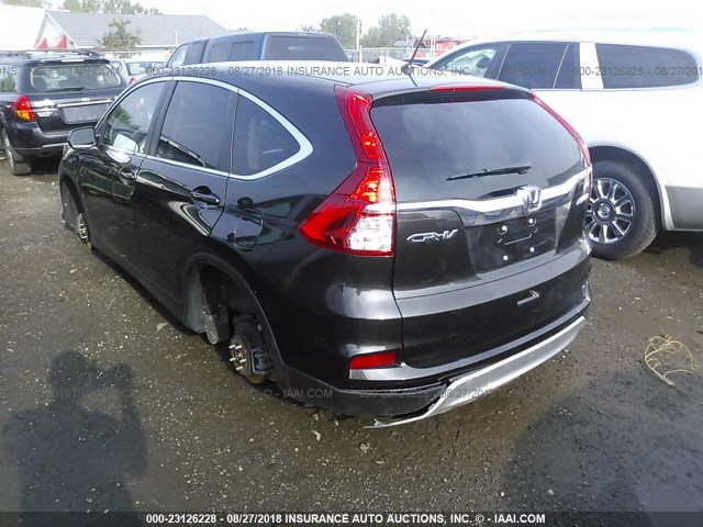 2HKRM4H51GH643943 - 2016 HONDA CR-V EX BLACK photo 3