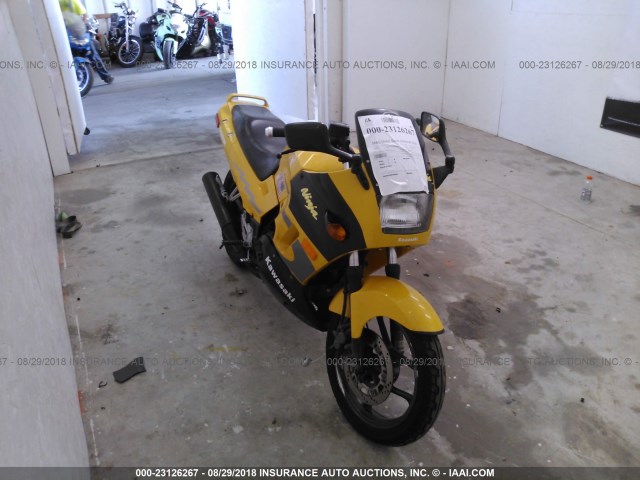 JKAEXMF183A100381 - 2003 KAWASAKI EX250 F YELLOW photo 1