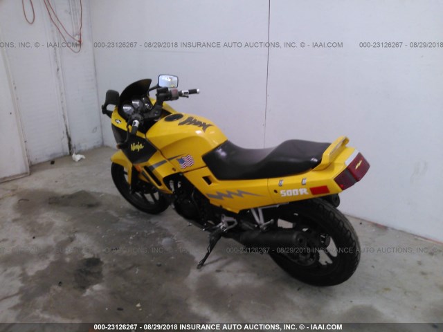 JKAEXMF183A100381 - 2003 KAWASAKI EX250 F YELLOW photo 3