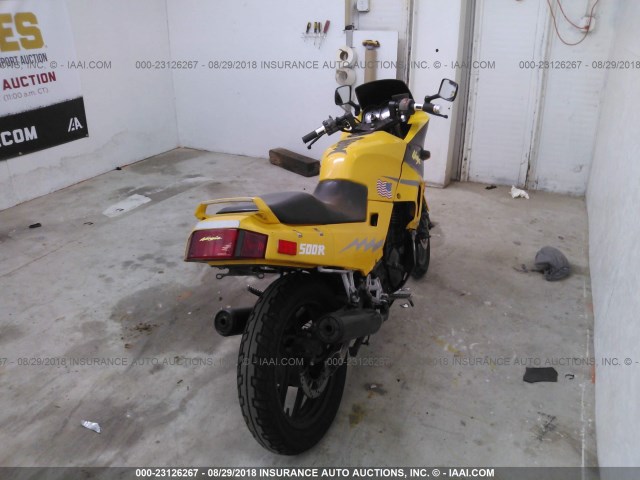 JKAEXMF183A100381 - 2003 KAWASAKI EX250 F YELLOW photo 4