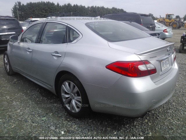 JN1AY1AR7BM570284 - 2011 INFINITI M56 X SILVER photo 3