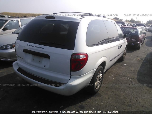 1D4GP24RX6B677488 - 2006 DODGE GRAND CARAVAN SE WHITE photo 4