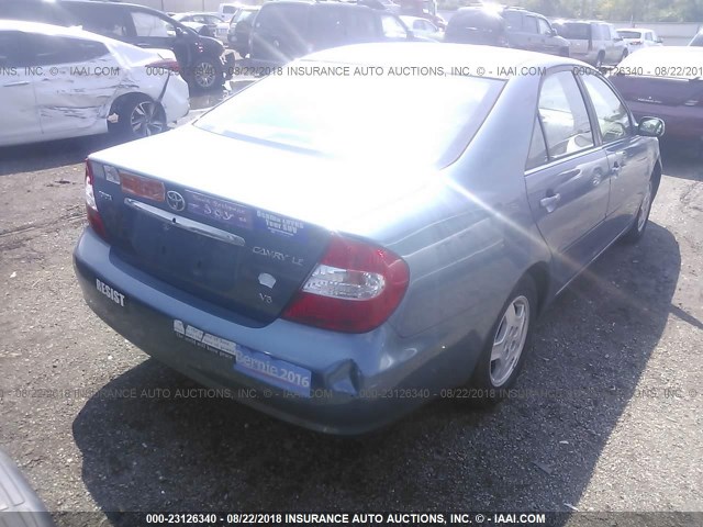 4T1BF32K63U547452 - 2003 TOYOTA CAMRY LE/XLE/SE Mavi foto 4