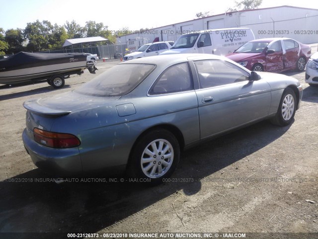 JT8UZ30C6N0018947 - 1992 LEXUS SC 400 Light Blue photo 4