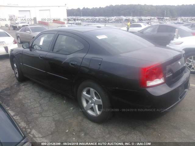 2B3CA3CVXAH236446 - 2010 DODGE CHARGER SXT BLACK photo 3