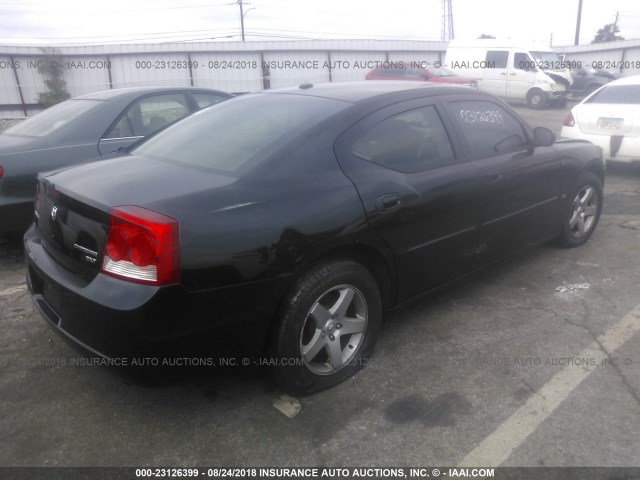 2B3CA3CVXAH236446 - 2010 DODGE CHARGER SXT BLACK photo 4