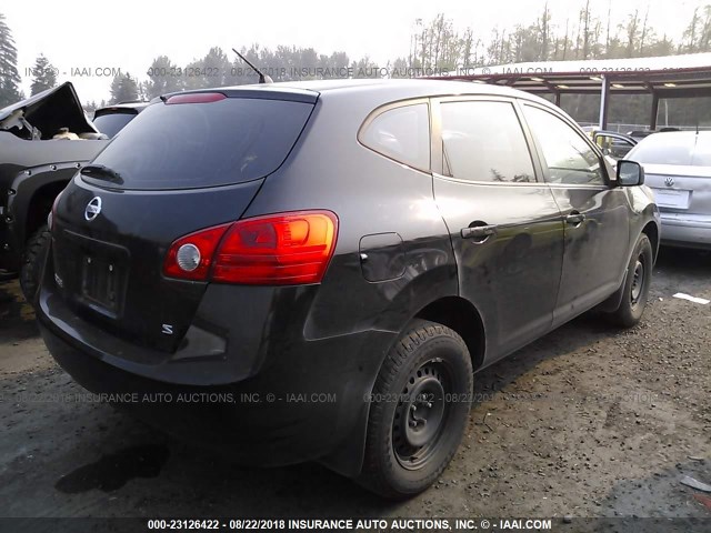 JN8AS58T18W004159 - 2008 NISSAN ROGUE S/SL BLACK photo 4