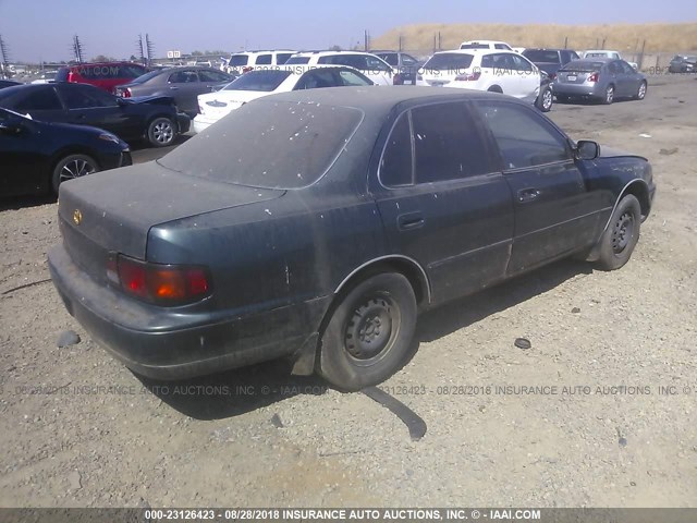 JT2BG12K4T0402187 - 1996 TOYOTA CAMRY DX/LE/XLE GREEN photo 4