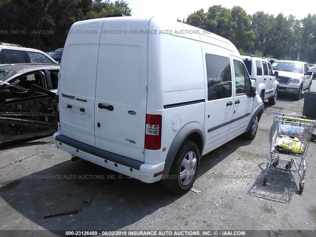 NM0LS7BN3DT156236 - 2013 FORD TRANSIT CONNECT XLT WHITE photo 4