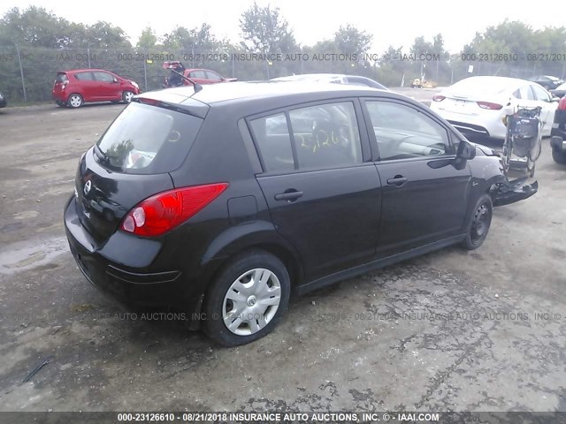 3N1BC1CP1CK202392 - 2012 NISSAN VERSA S/SL BLACK photo 4