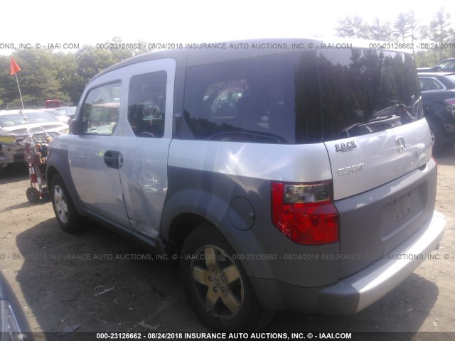 5J6YH28533L035071 - 2003 HONDA ELEMENT EX SILVER photo 3