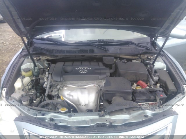 4T4BF3EK4AR019780 - 2010 TOYOTA CAMRY SE/LE/XLE ტურკოუსი ფოტო 10