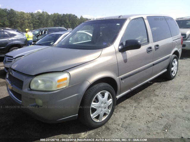 1GNDU23L56D176557 - 2006 CHEVROLET UPLANDER LS TAN photo 2