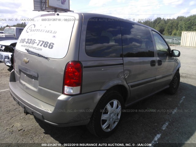 1GNDU23L56D176557 - 2006 CHEVROLET UPLANDER LS TAN photo 4