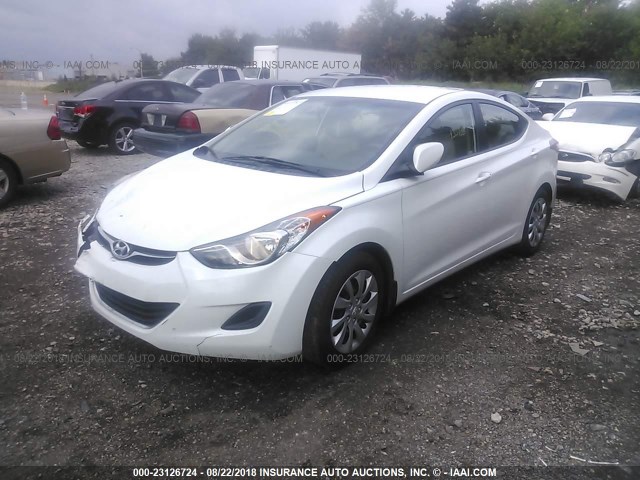 5NPDH4AE9CH136260 - 2012 HYUNDAI ELANTRA GLS/LIMITED WHITE photo 2