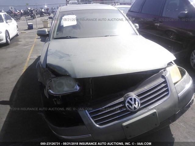 WVWRH63BX3P102885 - 2003 VOLKSWAGEN PASSAT GLX 绿色 照片 6