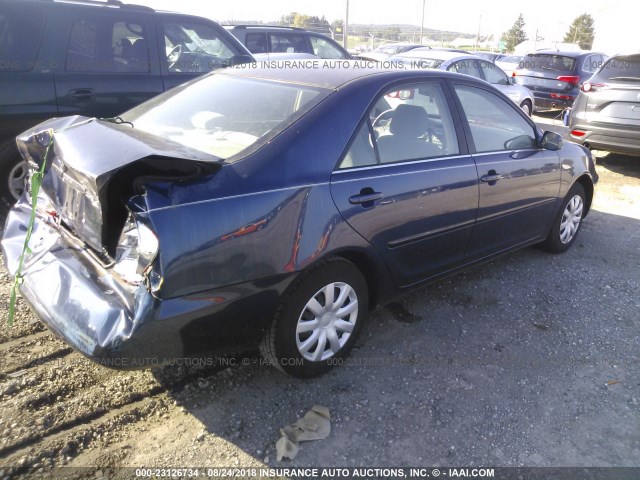 JTDBE32KX30170820 - 2003 TOYOTA CAMRY LE/XLE Dark Blue photo 4